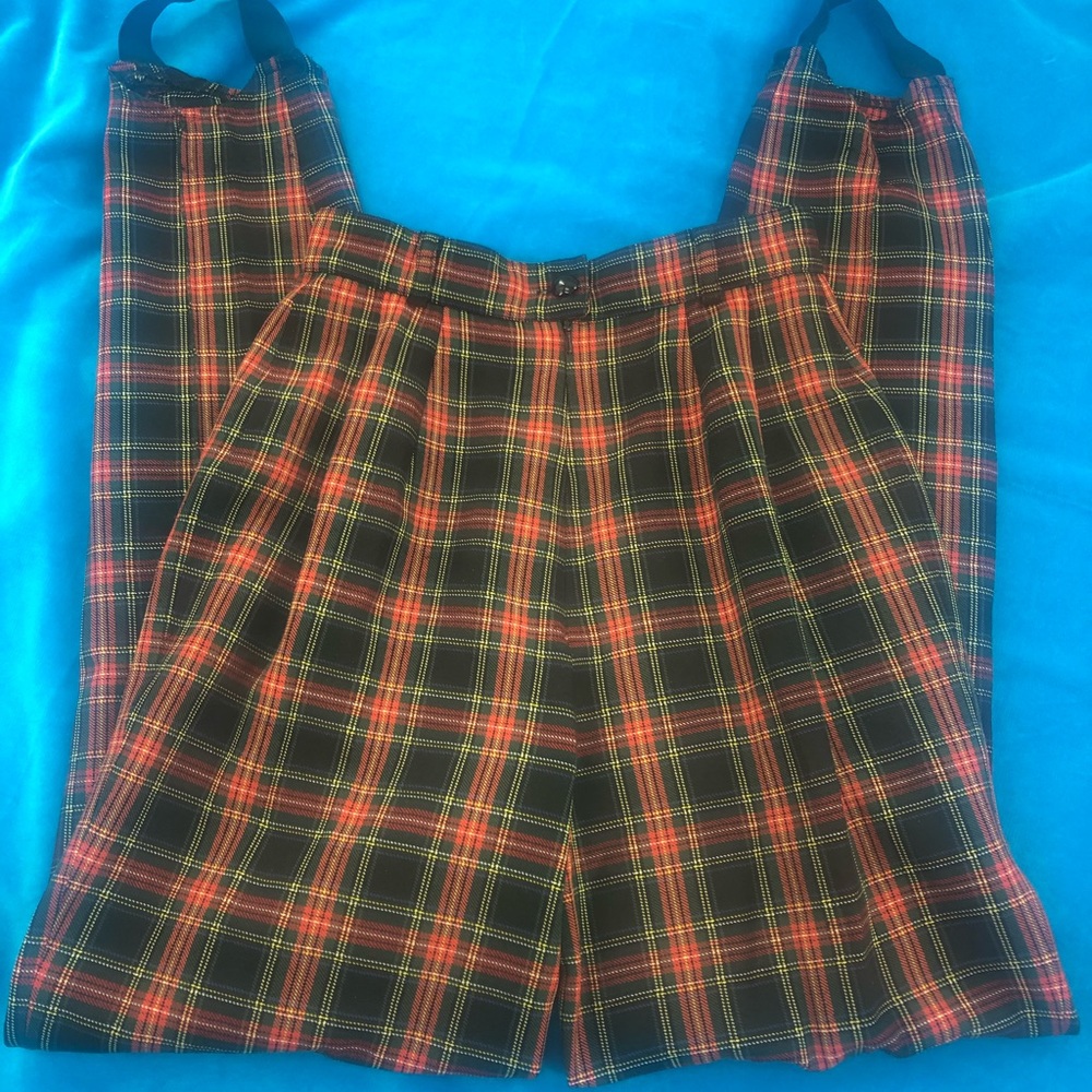 Plaid Stirup pants Jessica by Christopher Lai sz 2
